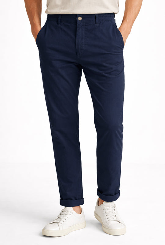 Pantalone Uomo cotone con Elastico Pantalaccio - BLU