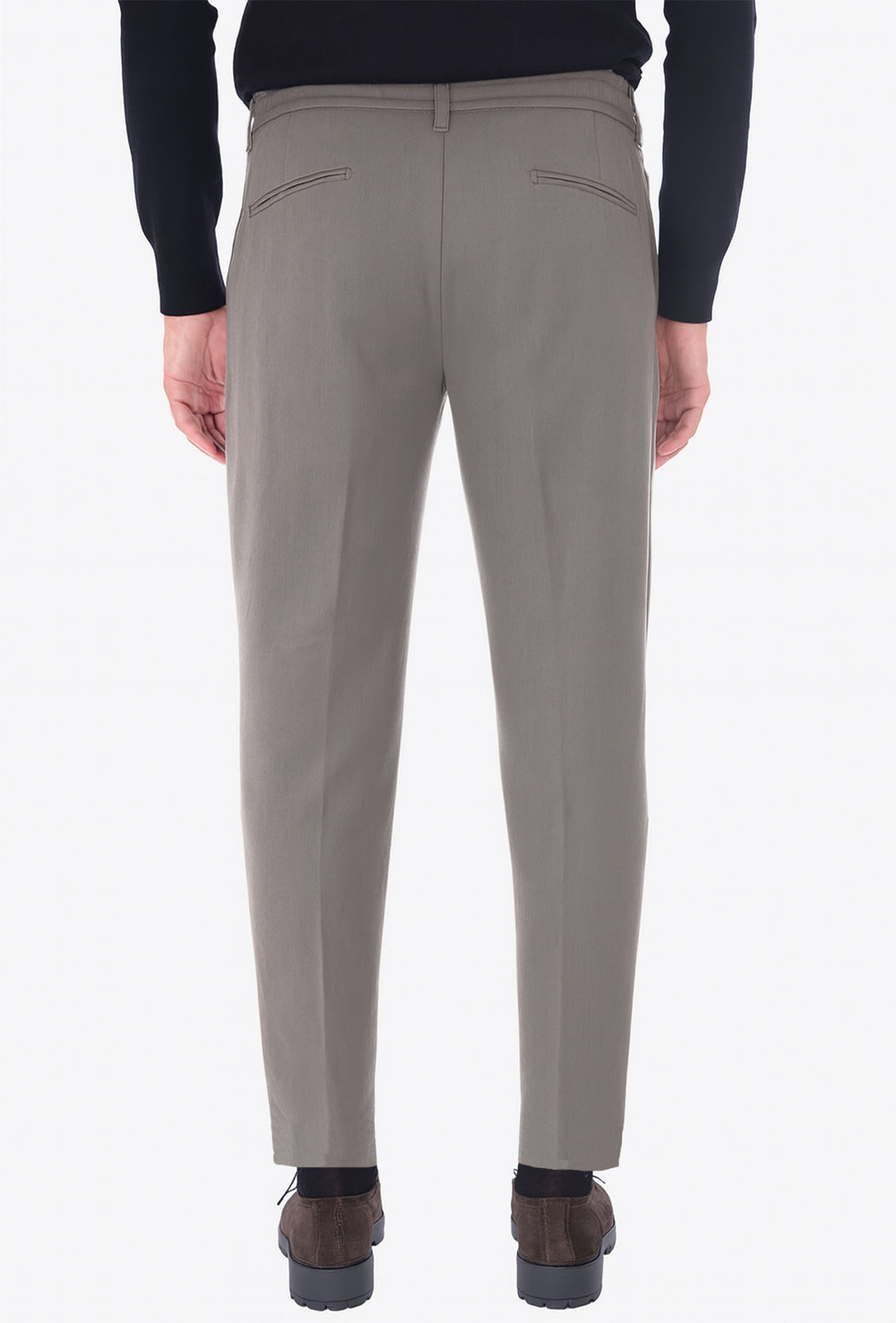 Pantalone uomo Pantalaccio mezzo elastico elegante Dresserd - FANGO