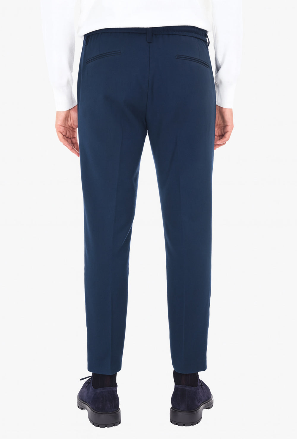 Pantalone uomo Pantalaccio mezzo elastico elegante Dresserd - BLU