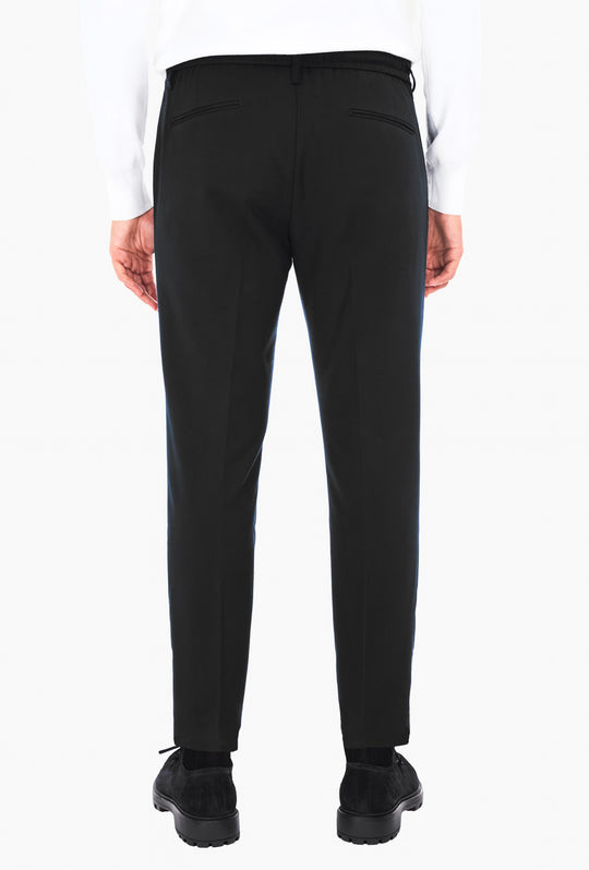 Pantalone uomo Pantalaccio mezzo elastico elegante Dresserd - NERO