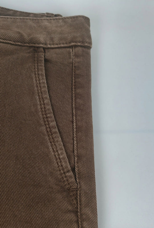 Pantalone Uomo Invernale DRESSERD Effetto Jeansato Tasca America Regular Fit- CAFFE'