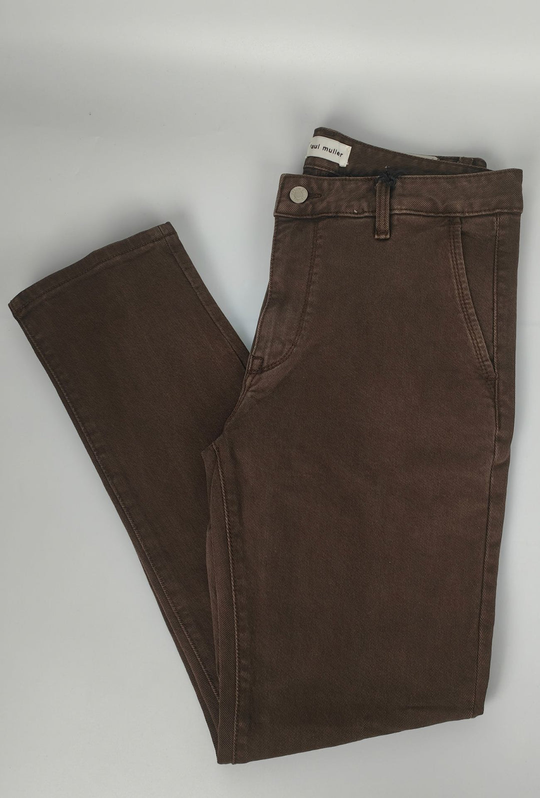 Pantalone Uomo Invernale DRESSERD Effetto Jeansato Tasca America Regular Fit- CAFFE'