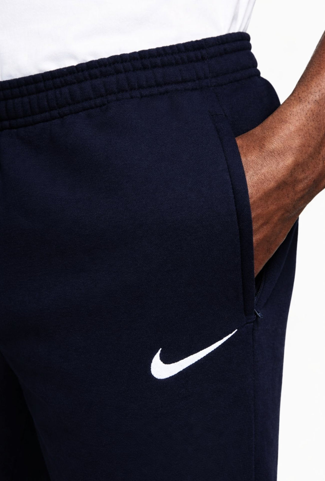 Pantalone Uomo NIKE felpato park20 con polsino - BLU