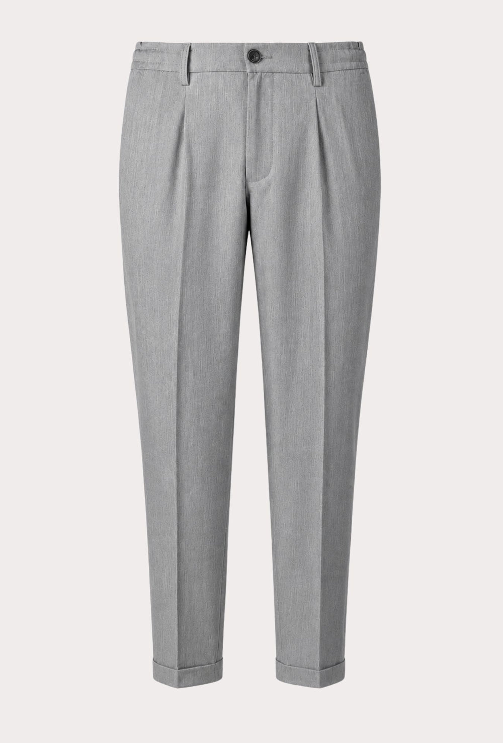 Pantalone uomo con elastico capri in viscosa - GRIGIO