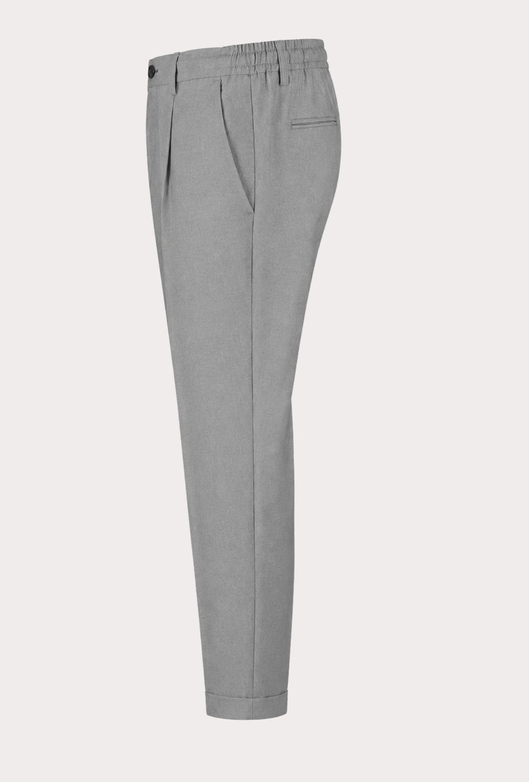 Pantalone uomo con elastico capri in viscosa - GRIGIO