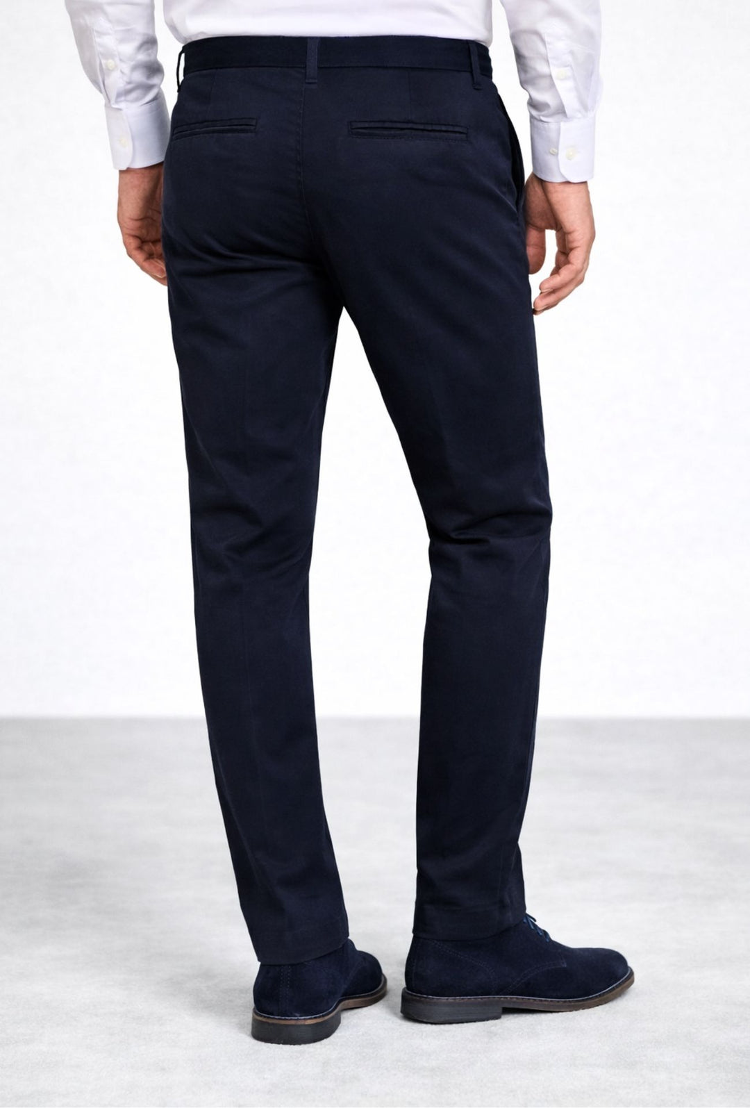 Pantalone uomo Caldo cotone tasca america gamba stretta - BLU