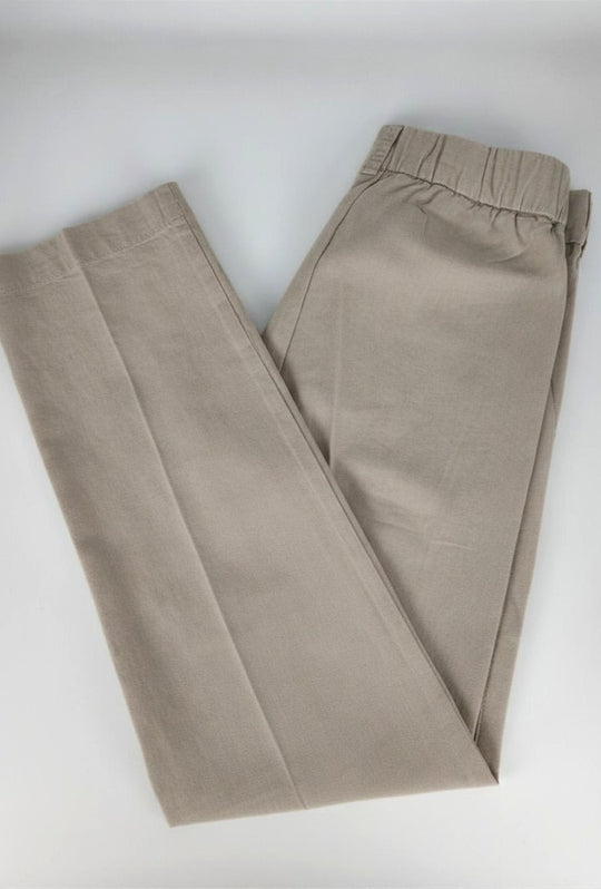 Pantalaccio uomo Dresserd lino cotone comfort Fit - BEIGE
