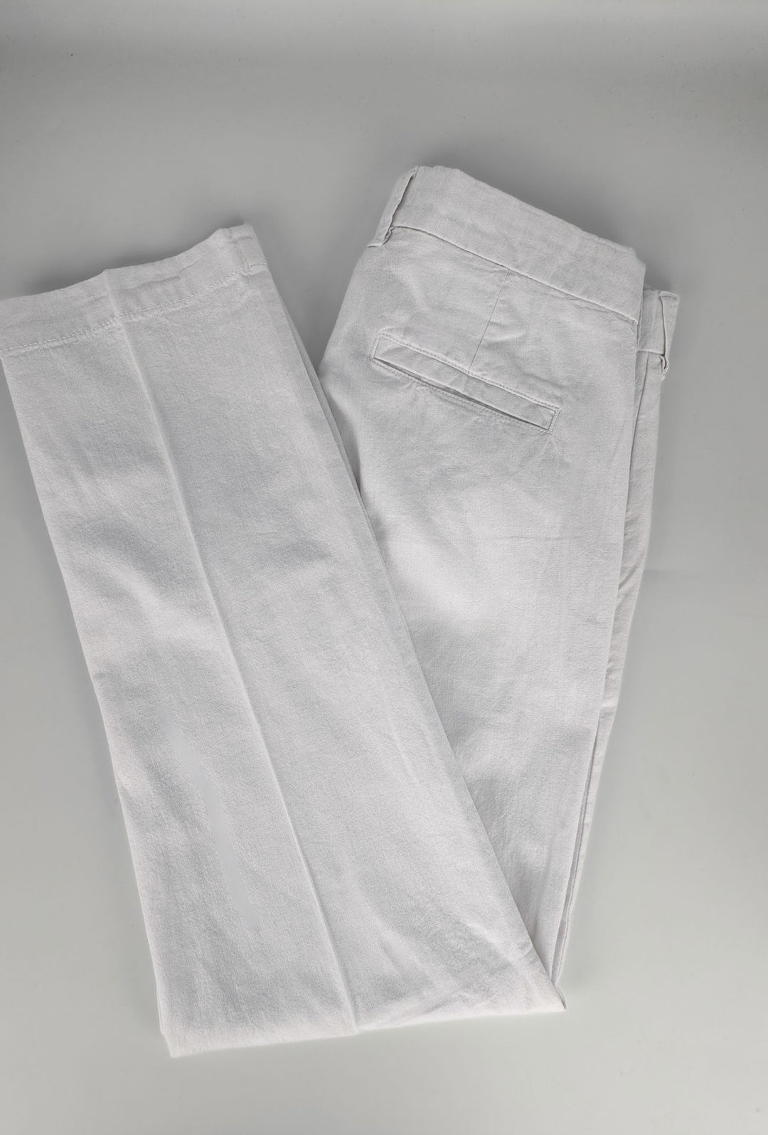 Pantalone uomo Dresserd in Lino e cotone semi slim fit - BIANCO