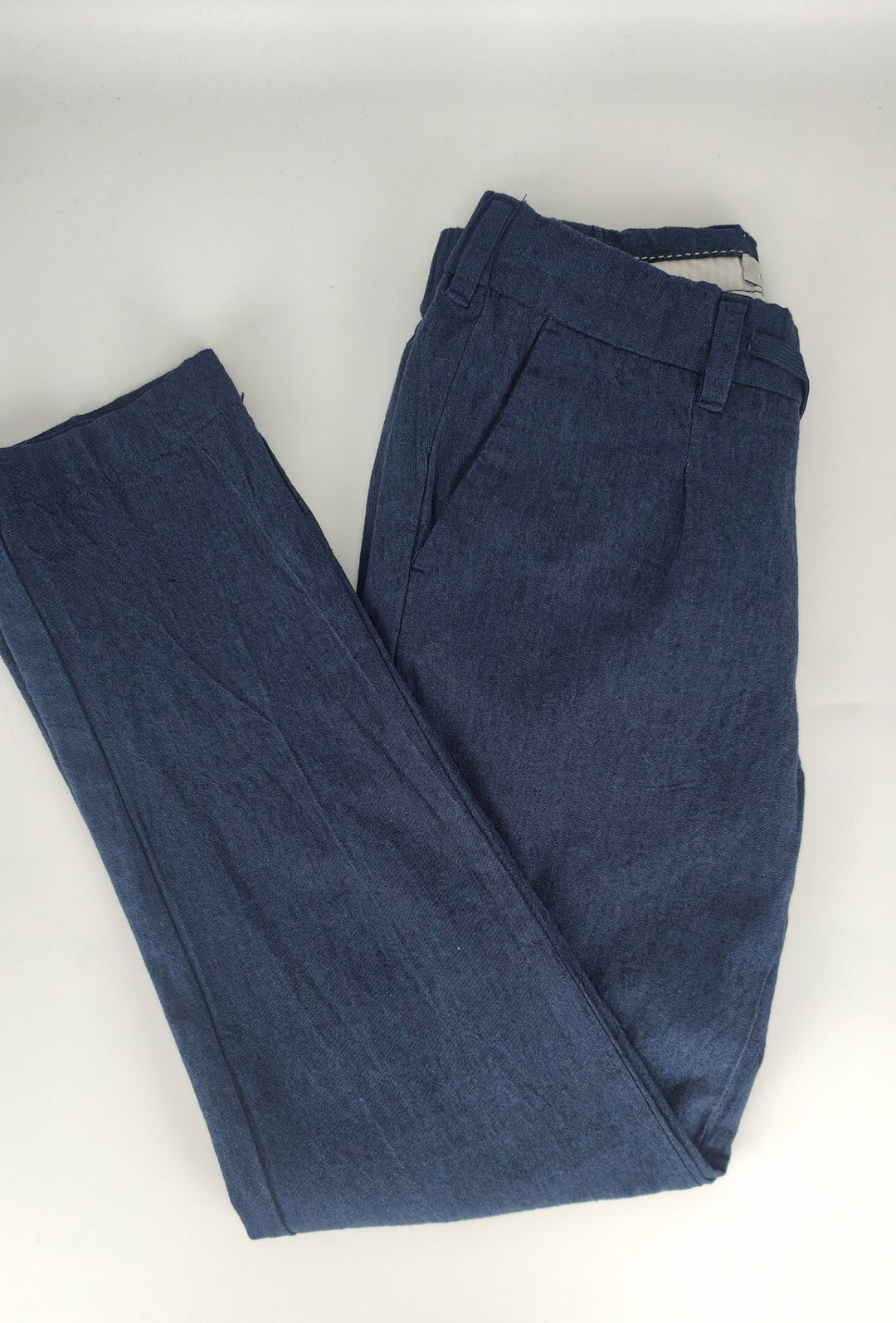 Pantalaccio uomo Dresserd lino cotone comfort Fit - BLU