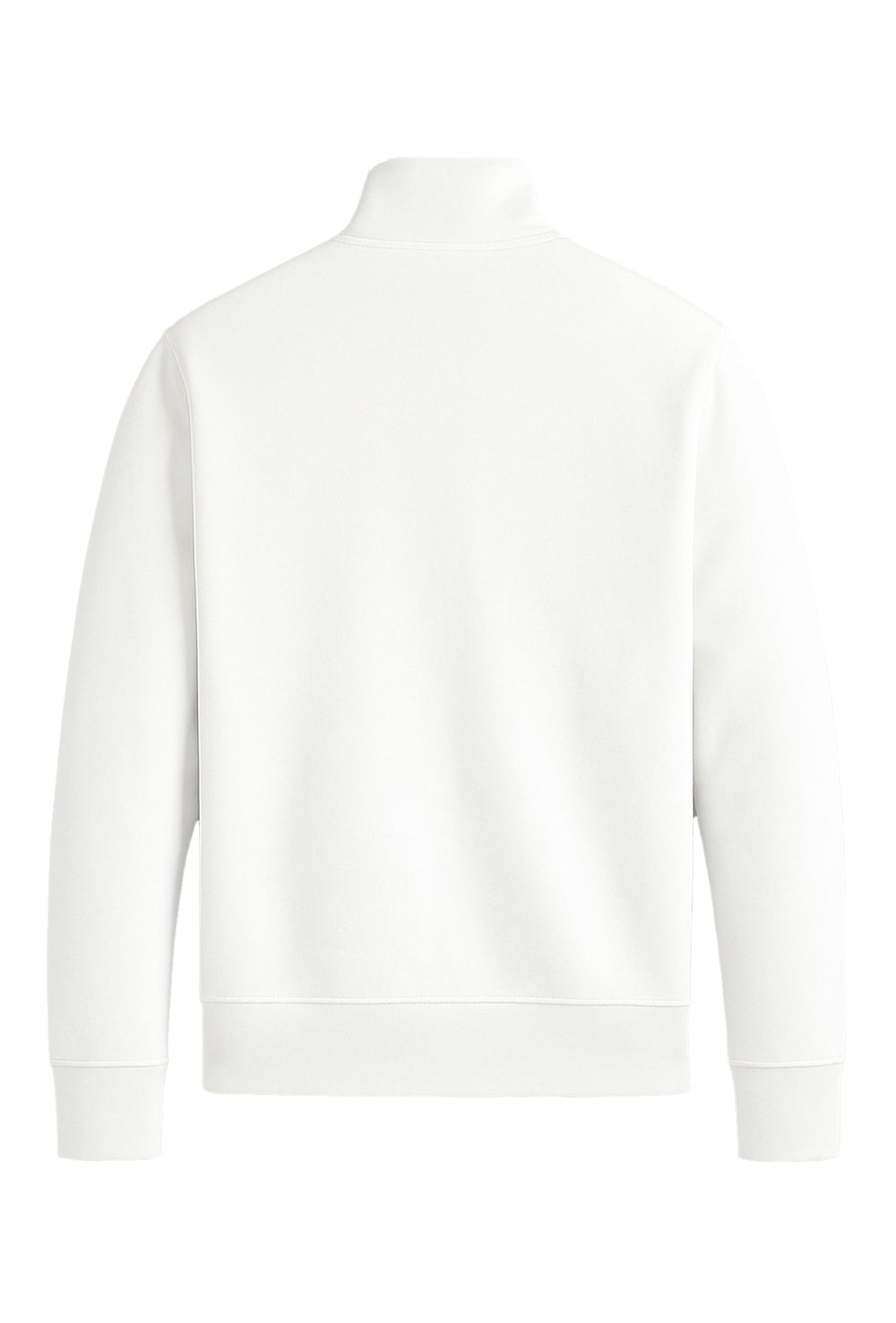 Felpa uomo RALPH LAUREN mezza zip lupetto - BIANCO