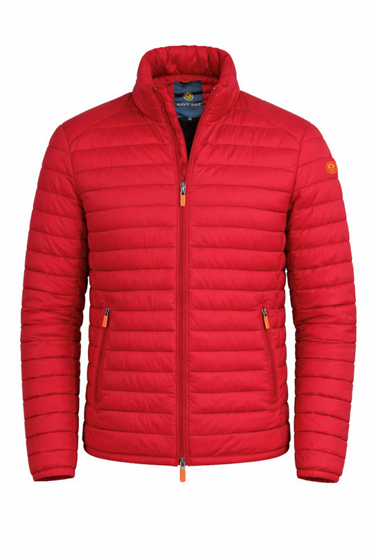 Piumino uomo Navy Sail Navigare 80 grammi senza cappuccio - ROSSO