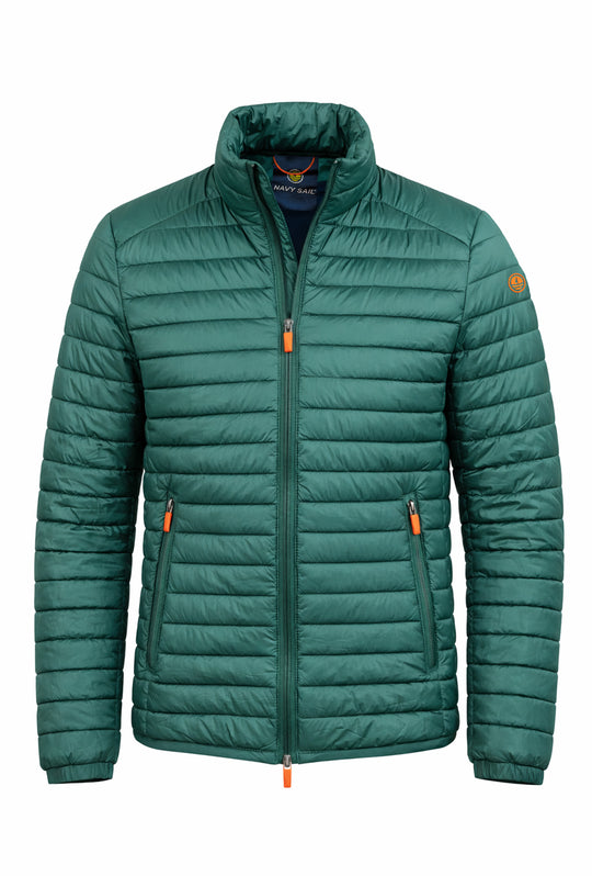 Piumino uomo Navy Sail Navigare 80 grammi senza cappuccio - VERDE