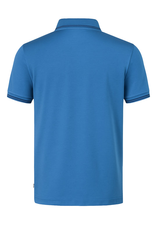 Polo Uomo in cotone Jersey Regular fit - AZZURRO