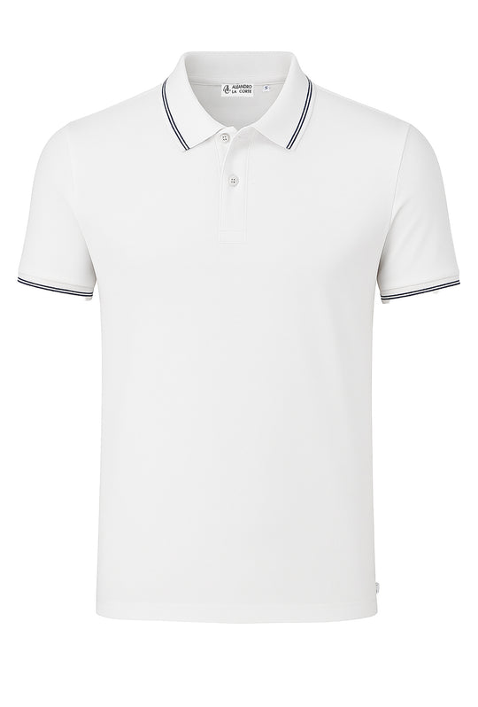 Polo Uomo in cotone Jersey Regular fit - BIANCO