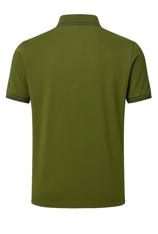 Polo Uomo in cotone Jersey Regular fit - VERDE MILITARE