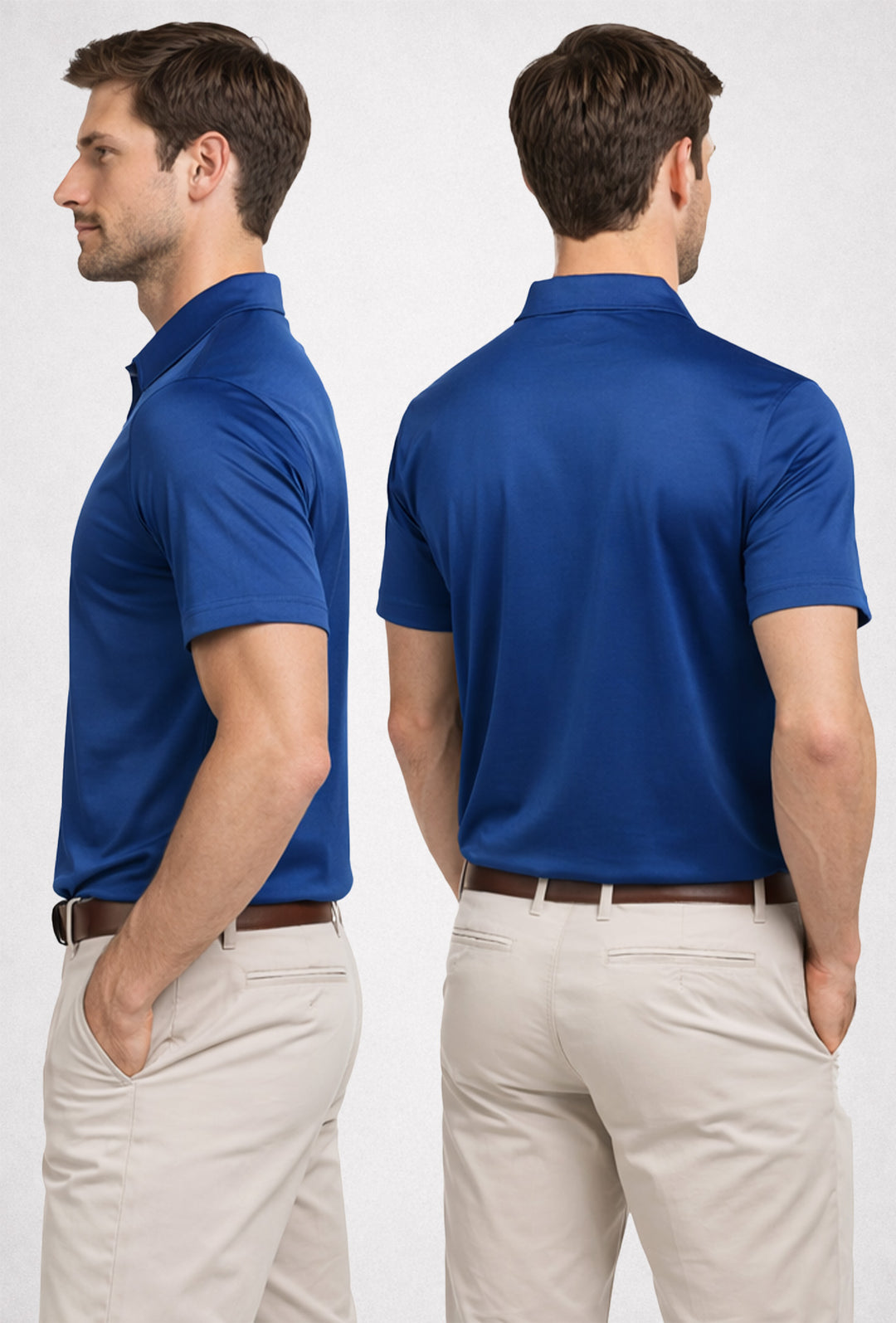 Polo Uomo tessuto di Scozia 100% Cotone Mercerizzato Regular Fit, Made in Italy -AVIO