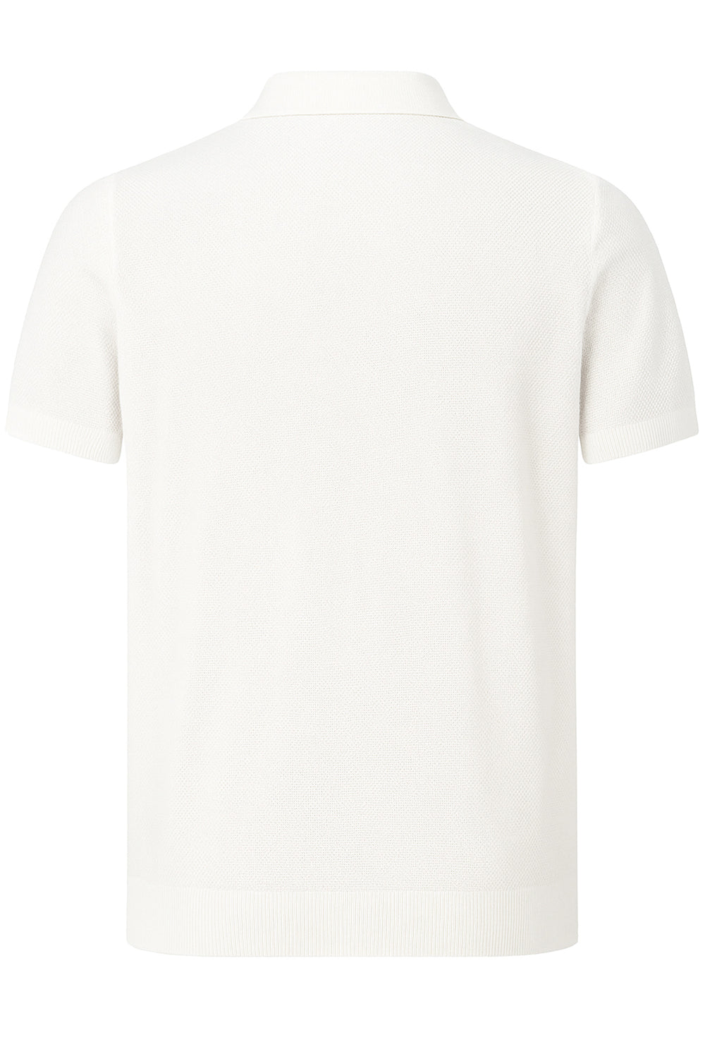 Polo Uomo in Filo Cotone trama lavorata Made in Italy Dresserd - BIANCO