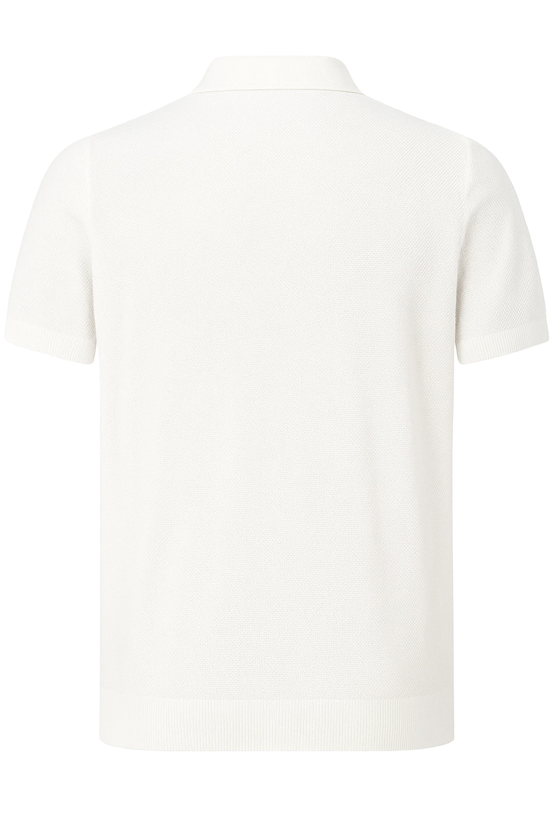 Polo Uomo in Filo Cotone trama lavorata Made in Italy Dresserd - BIANCO
