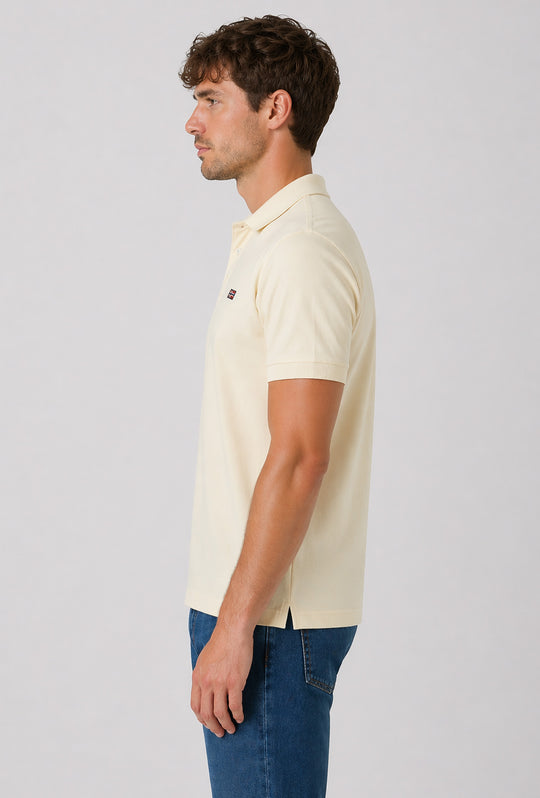 Polo Uomo NORWAY mezza manica 100% Cotone Tinta Unita - BEIGE
