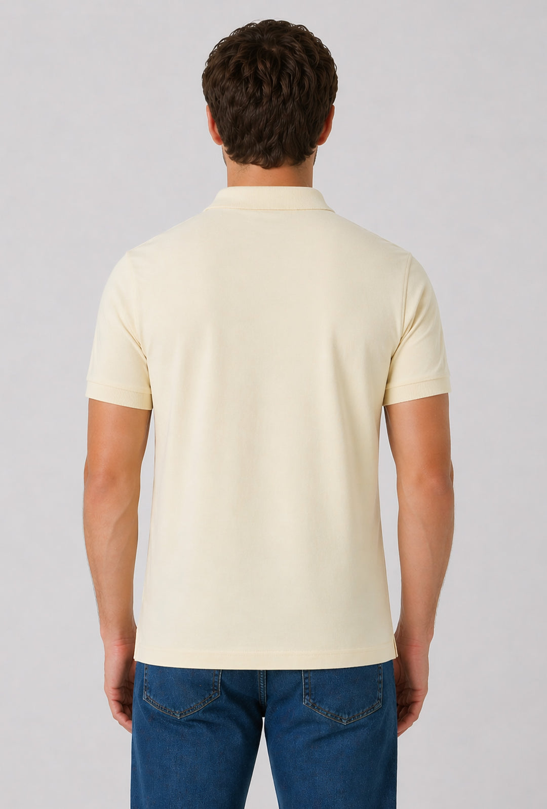 Polo Uomo NORWAY mezza manica 100% Cotone Tinta Unita - BEIGE