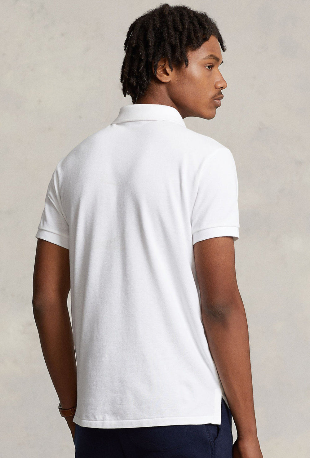 Polo Ralph Lauren Iconic Mesh uomo cotone piqué colorato - BIANCO