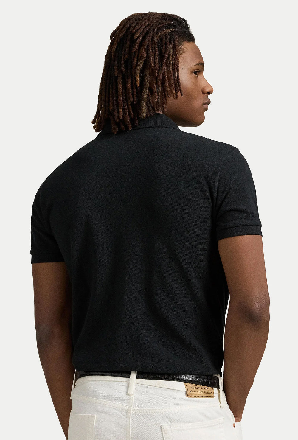 Polo Ralph Lauren Iconic Mesh uomo cotone piqué colorato - NERO