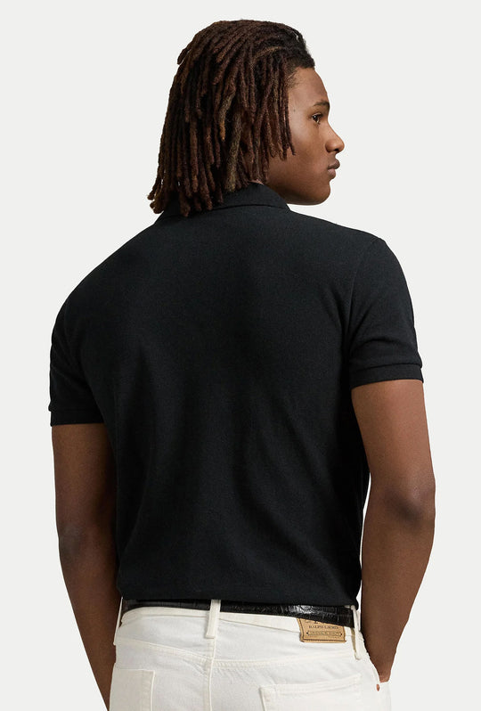 Polo Ralph Lauren Iconic Mesh uomo cotone piqué colorato - NERO