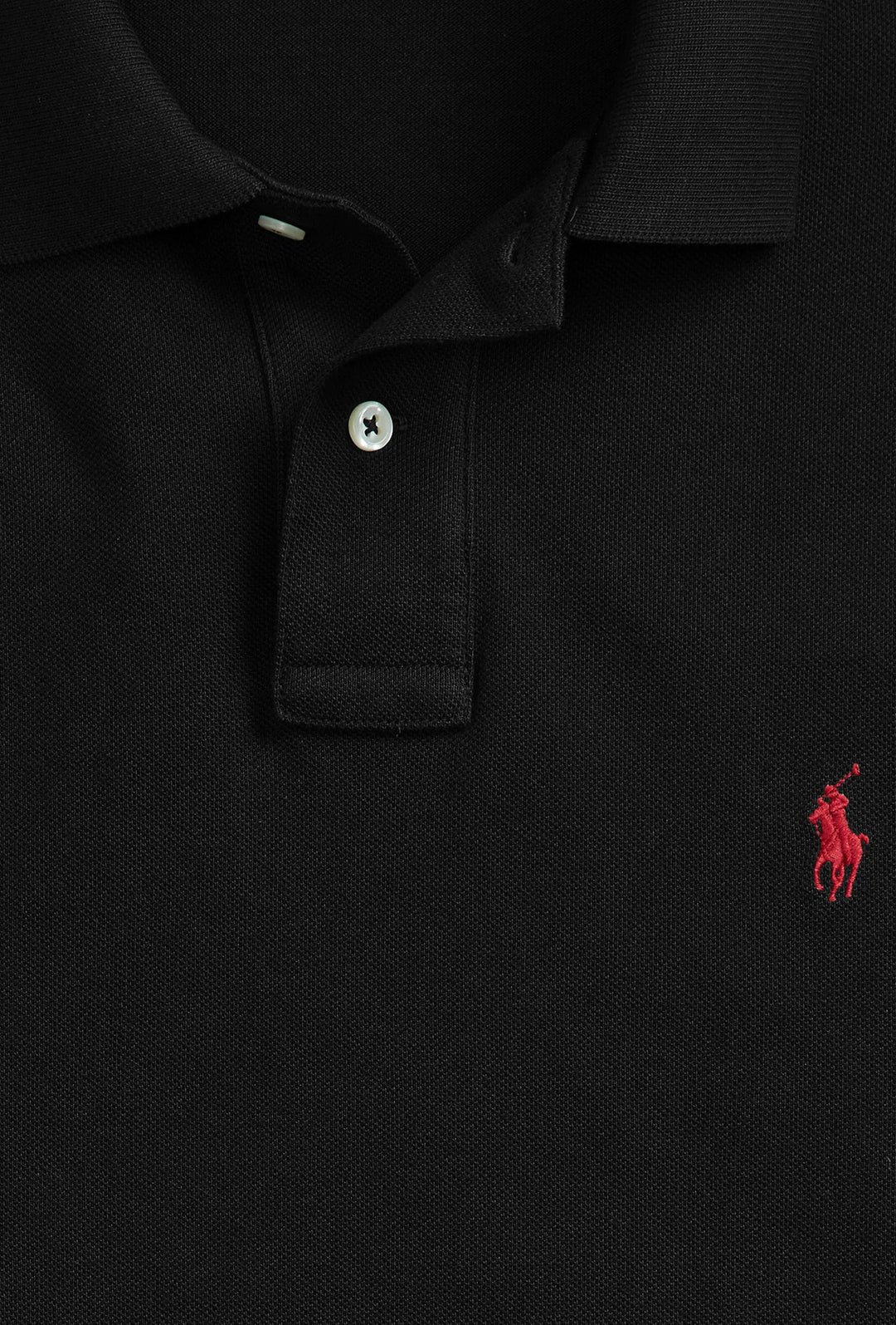 Polo Ralph Lauren Iconic Mesh uomo cotone piqué colorato - NERO