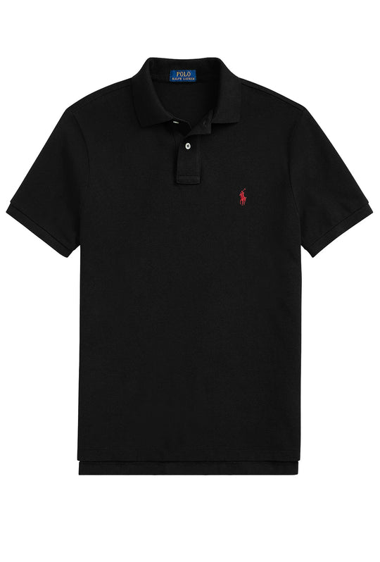 Polo Ralph Lauren Iconic Mesh uomo cotone piqué colorato - NERO
