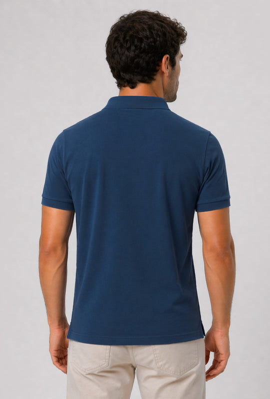 Polo uomo Rifle in 100% cotone piquet - AVIO