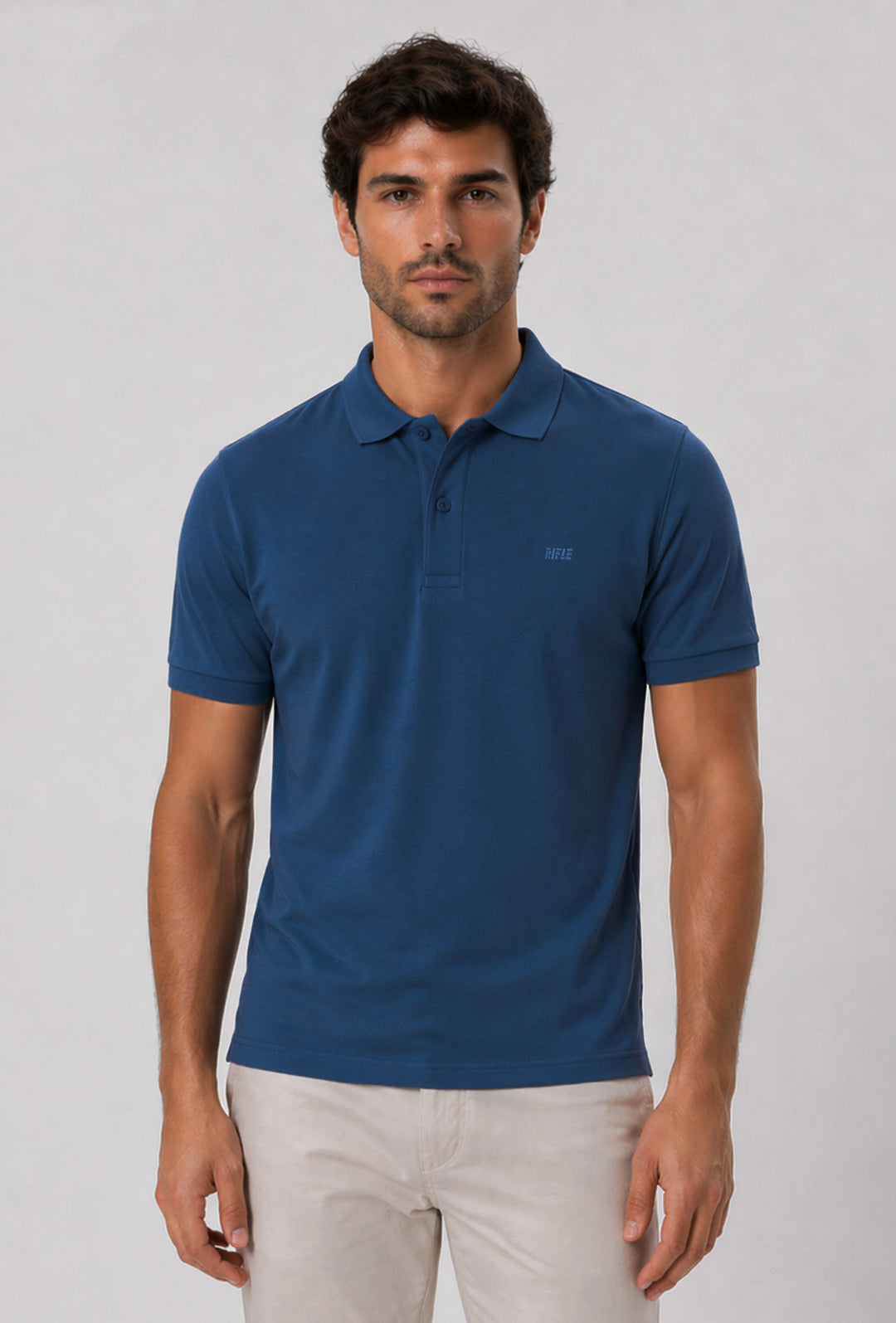 Polo uomo Rifle in 100% cotone piquet - AVIO