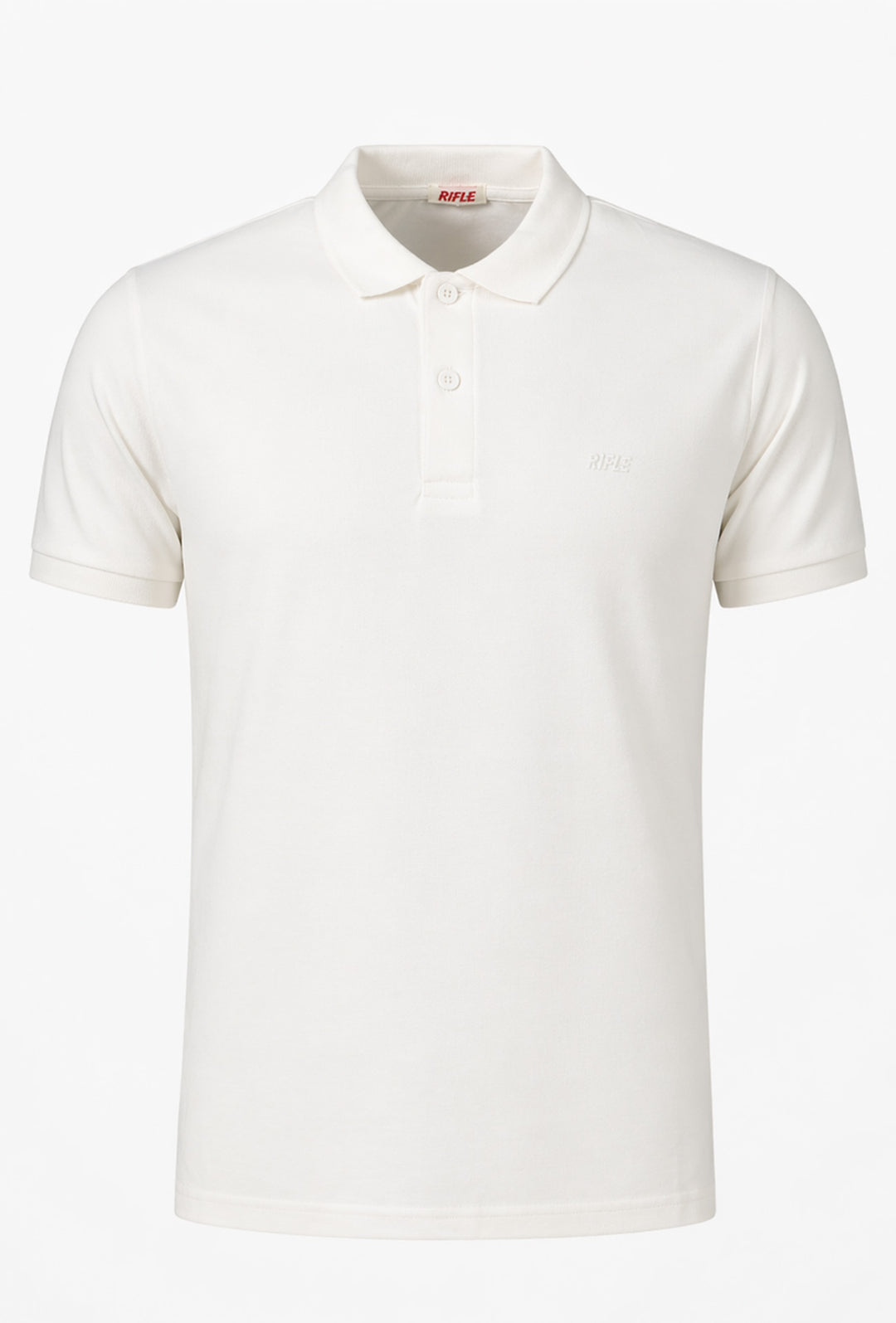 Polo uomo Rifle in 100% cotone piquet - BIANCO