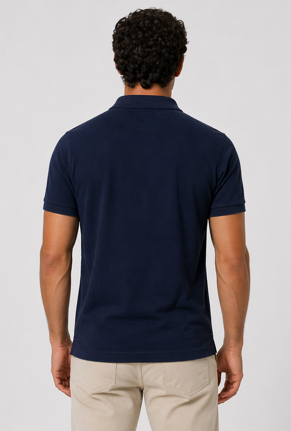 Polo uomo Rifle in 100% cotone piquet - BLU