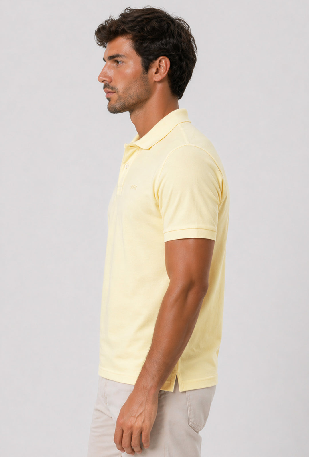 Polo uomo Rifle in 100% cotone piquet - GIALLO PAGLIERINO