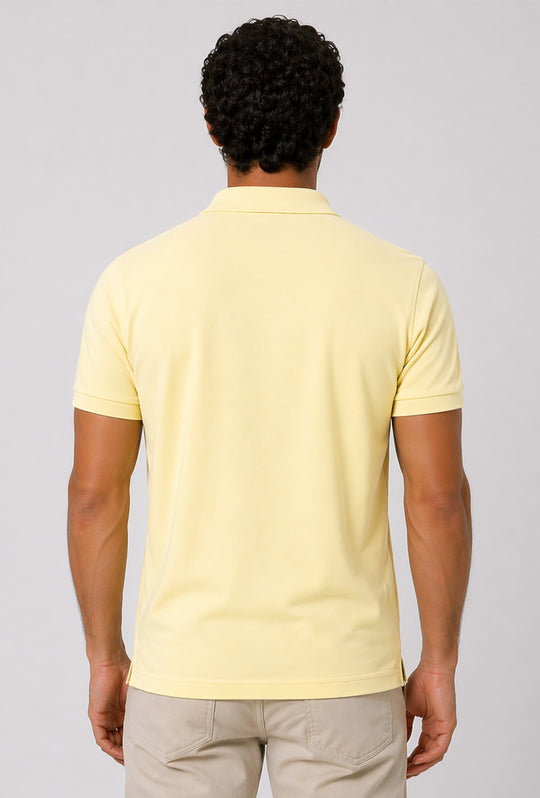 Polo uomo Rifle in 100% cotone piquet - GIALLO PAGLIERINO