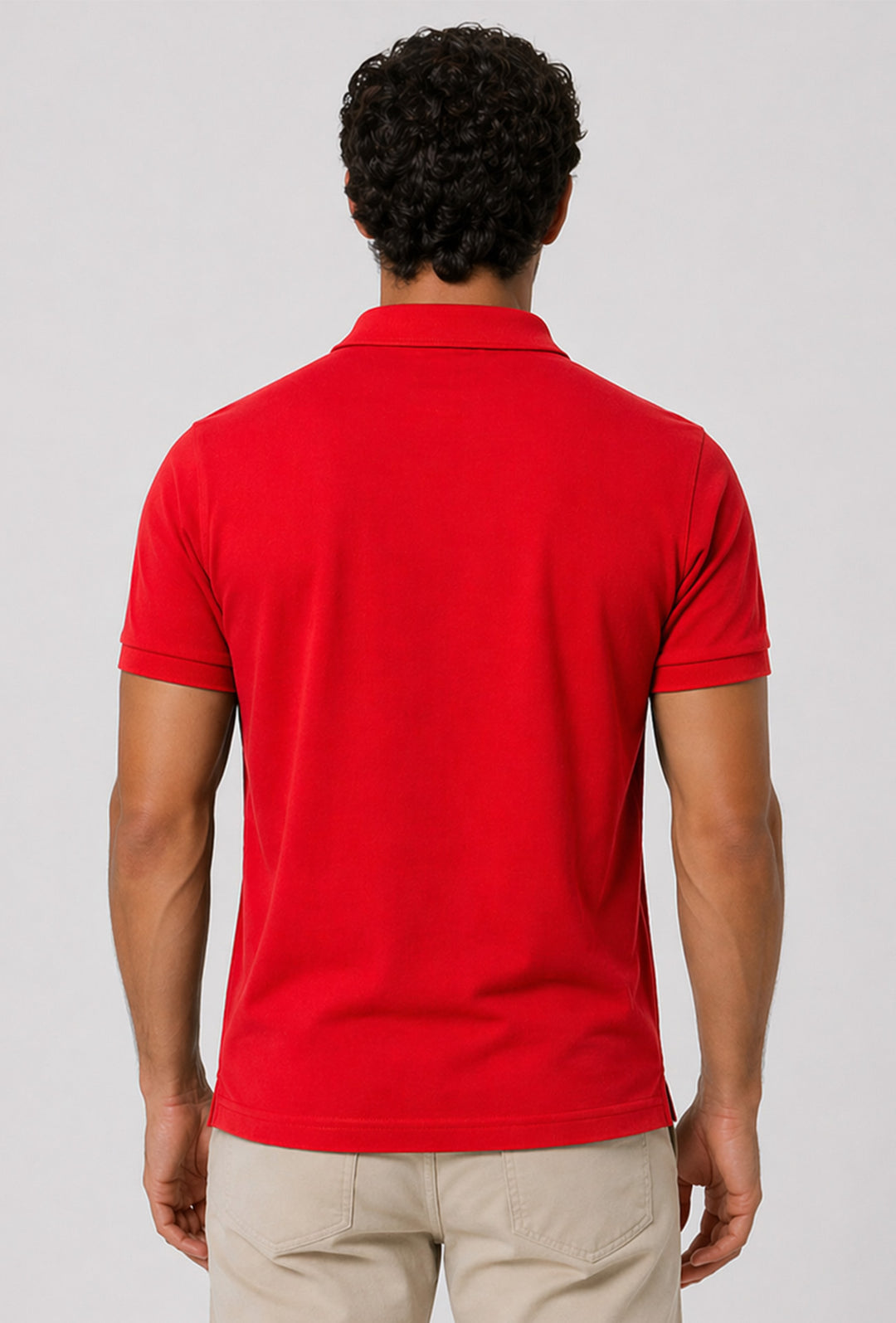 Polo uomo Rifle in 100% cotone piquet - ROSSO