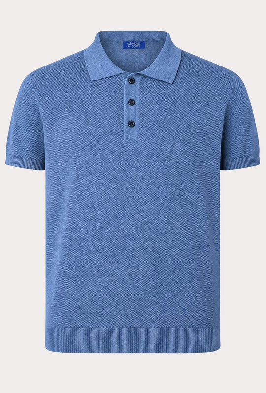Polo Uomo in Filo Cotone trama lavorata Made in Italy Dresserd - AVIO