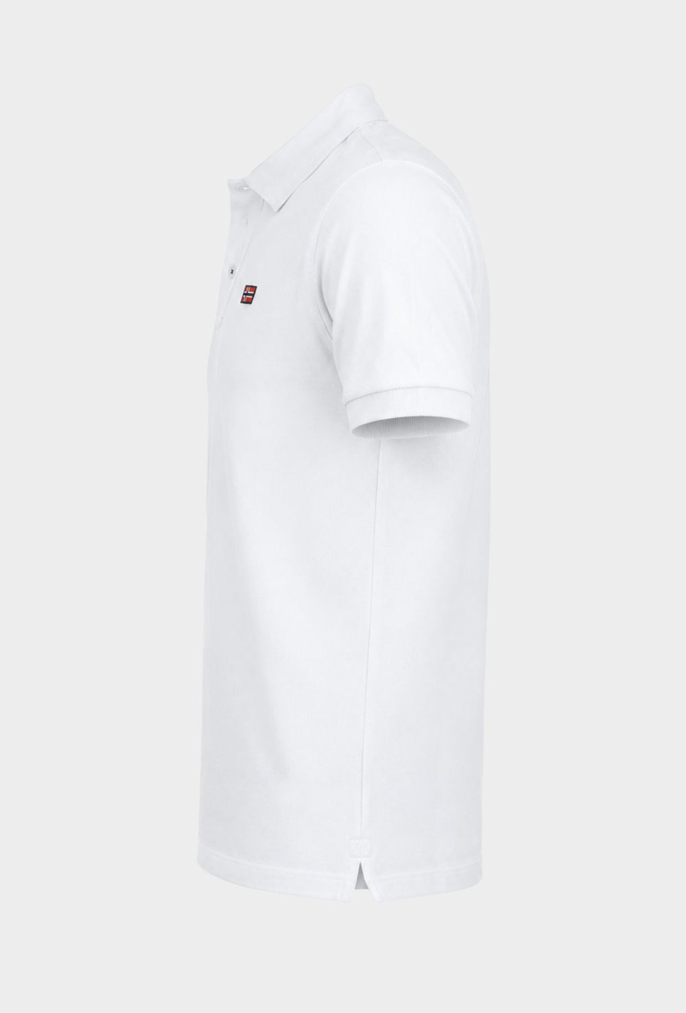Polo Uomo NORWAY mezza manica 100% Cotone Tinta Unita - BIANCO
