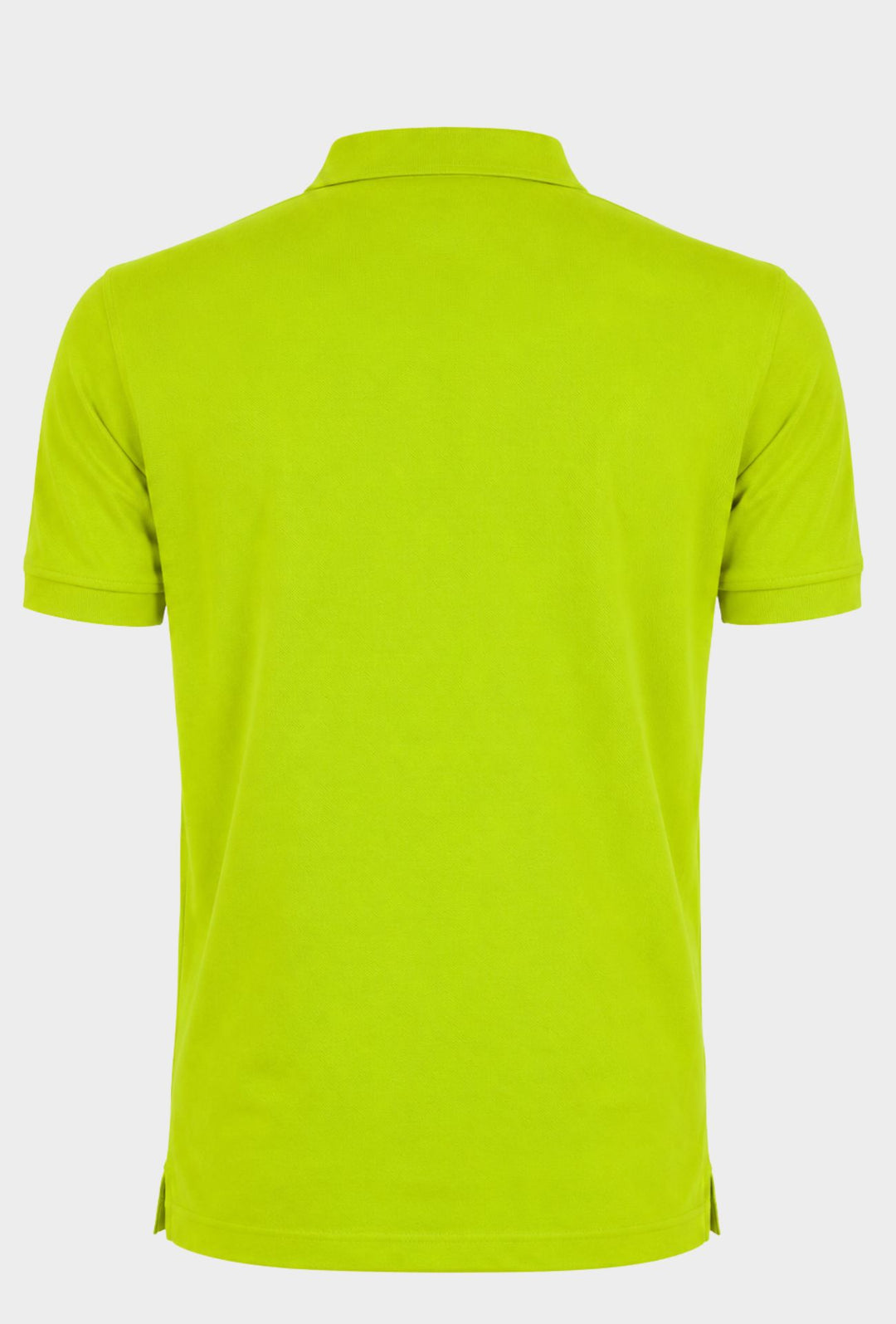 Polo Uomo NORWAY mezza manica 100% Cotone Tinta Unita - VERDE ACIDO