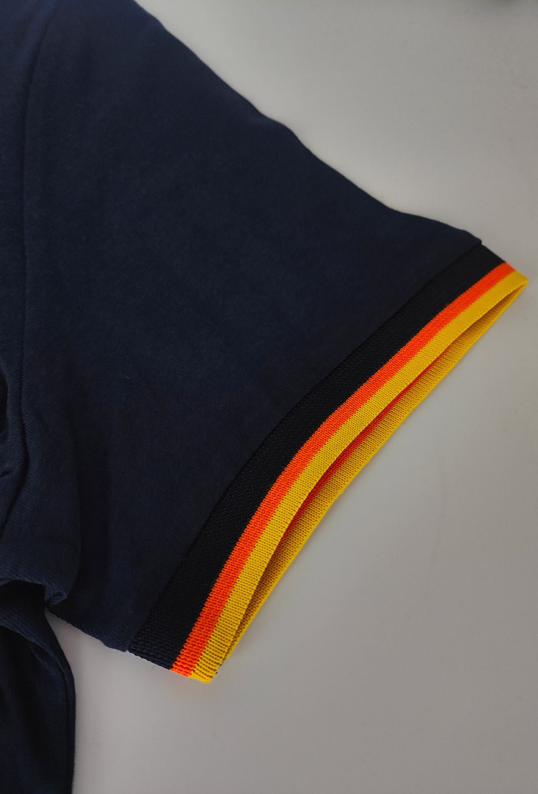 Polo Uomo Cranberry cotone Jersey semi slim con righe a contrasto - BLU NOTTE