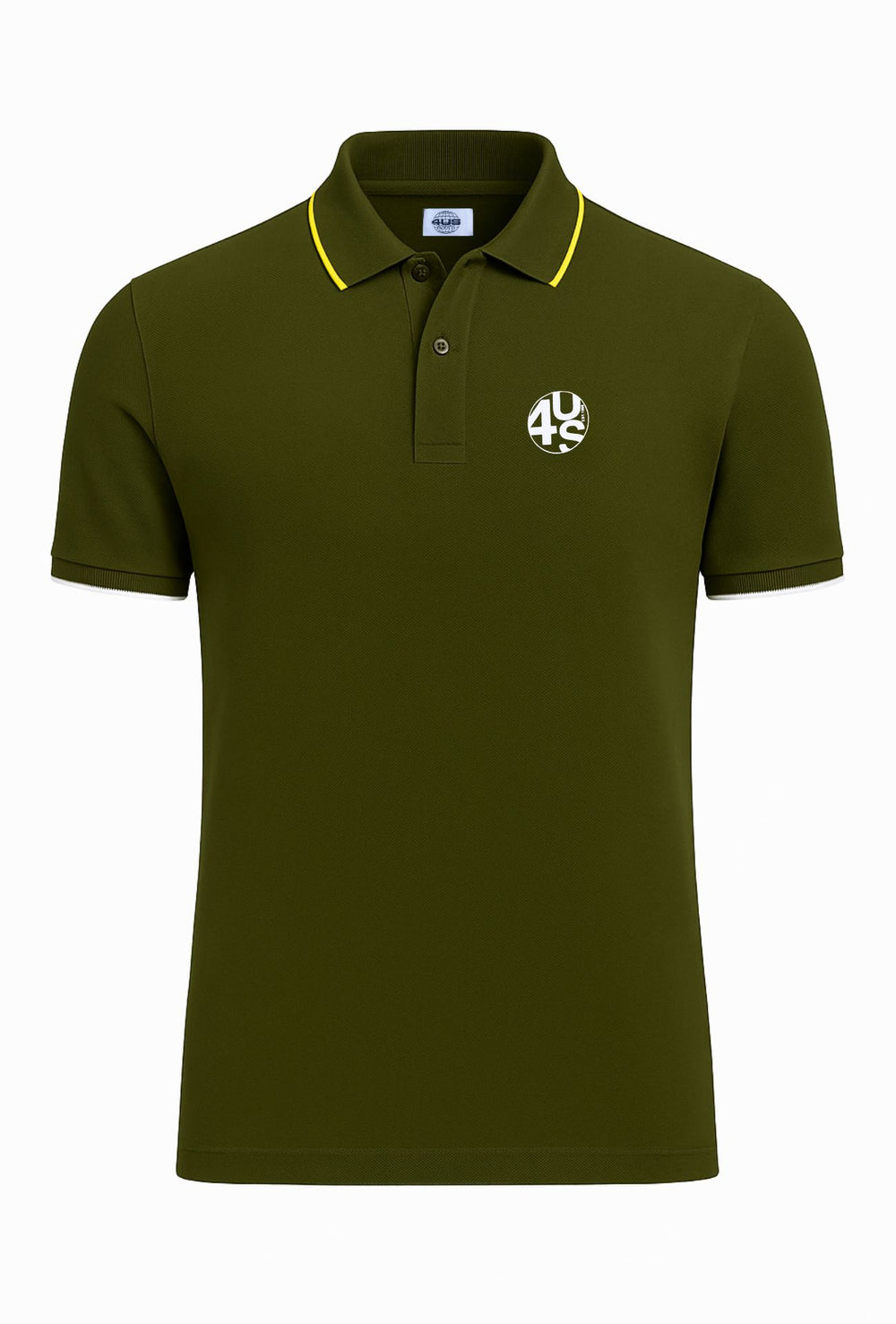 Polo Uomo 4US Paciotti manica corta in cotone Piquet - VERDE MILITARE