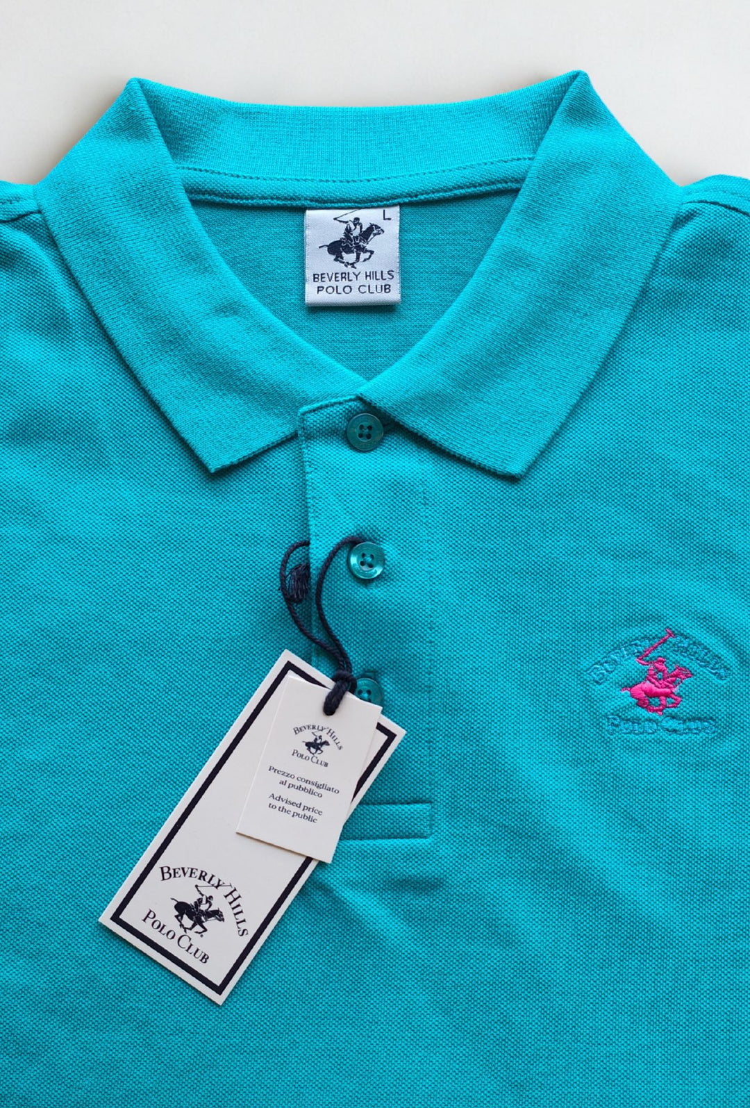 Polo Uomo Manica Corta Beverly Hills Polo Club- TURCHESE