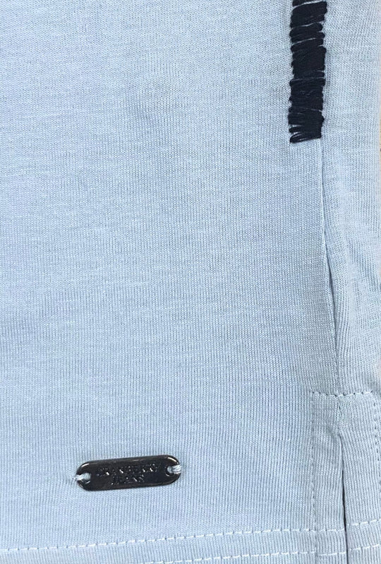 Polo Uomo Cranberry cotone Jersey semi slim - AZZURRO POLVERE