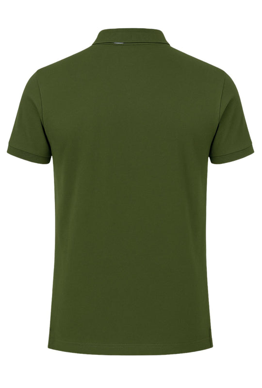 Polo Uomo Cranberry cotone Jersey semi slim - VERDE MILITARE