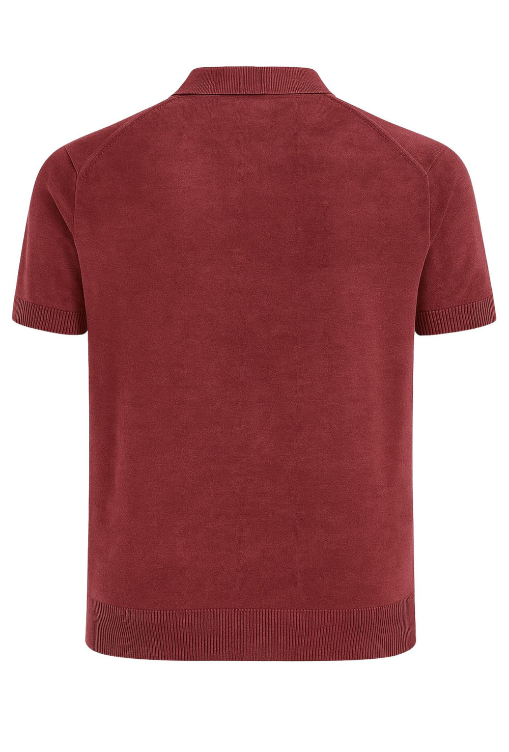 Polo uomo in filo 100% Cotone semi slim fit - BORDEAUX