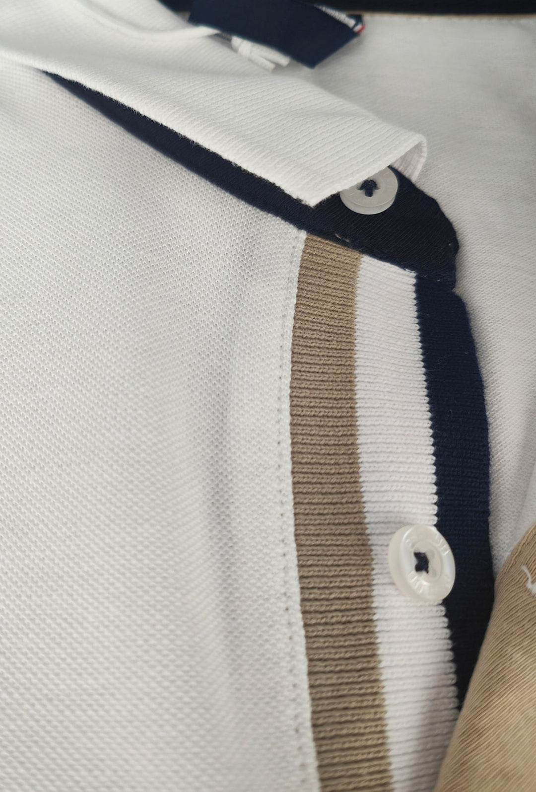 Polo Uomo P-CLUB cotone piquet logo stampato lato cuore- BIANCO