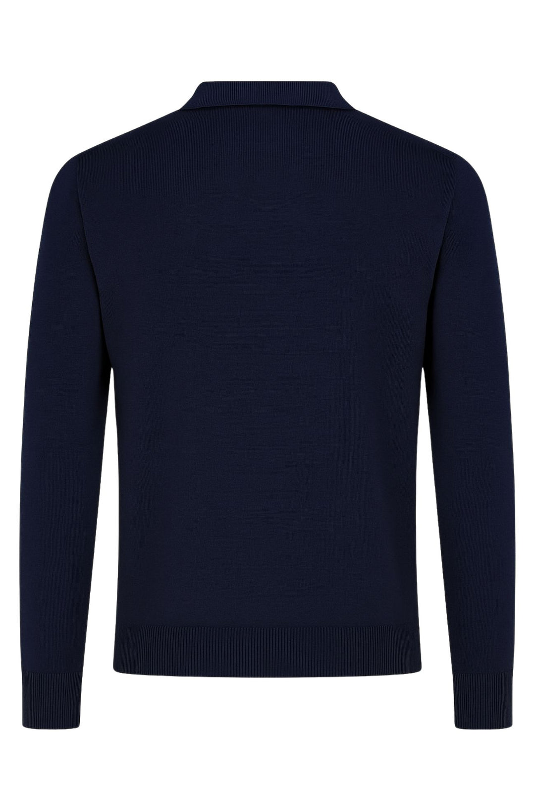 Maglioncino Polo uomo senza bottone Dresserd manica lunga - BLU