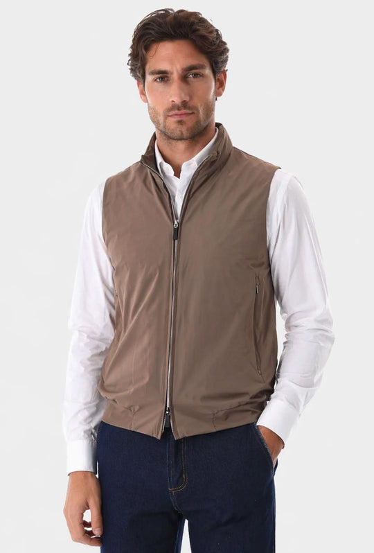 Smanicato uomo NO STIRO slim fit dresserd - FANGO