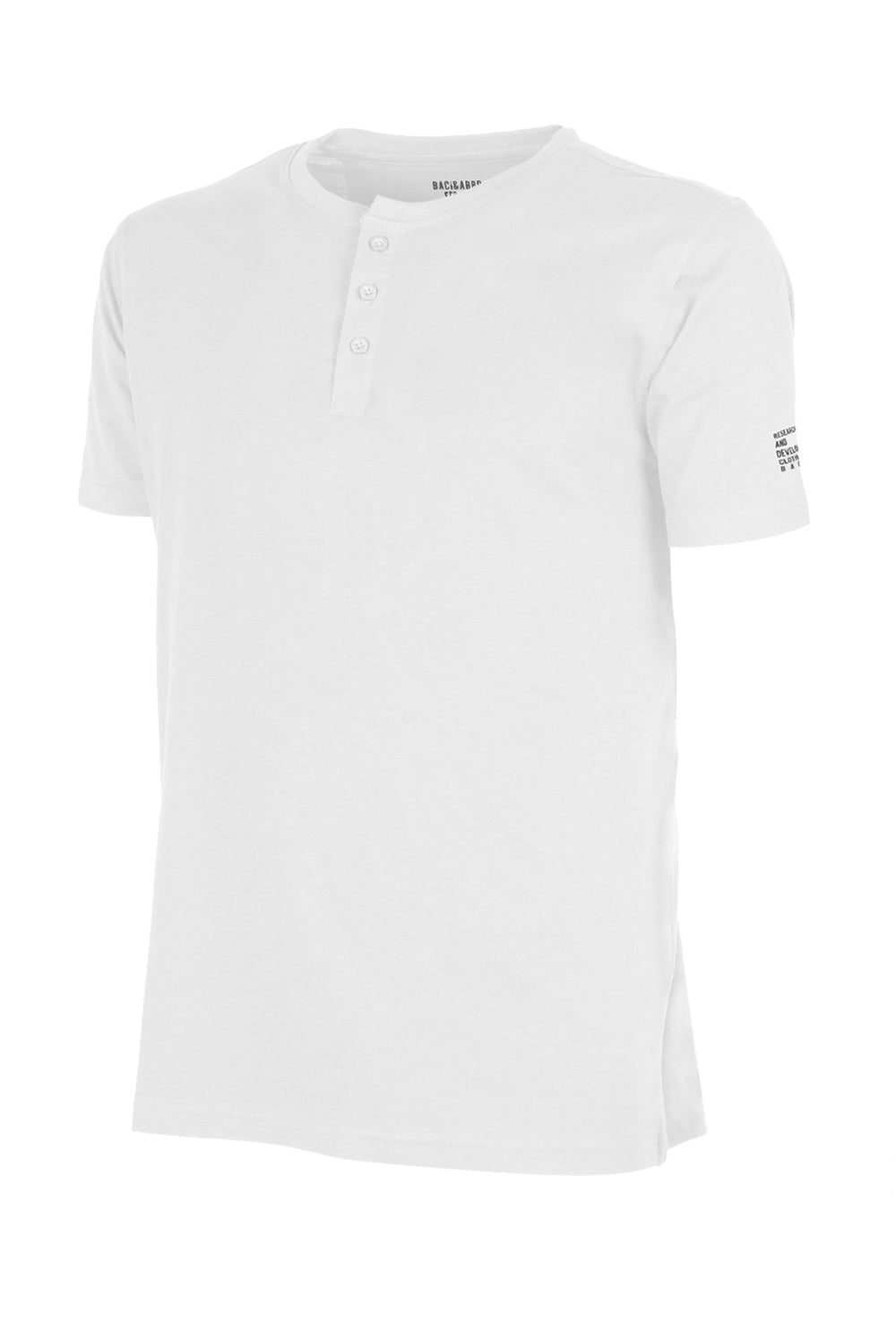 T-Shirt Uomo Baci & Abbracci Maglietta Serafino in cotone Regular Fit Maglie Dresserd - BIANCO