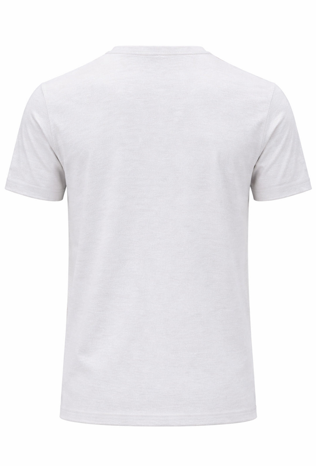 T-Shirt Uomo tinta unita ricamo lato cuore - GHIACCIO